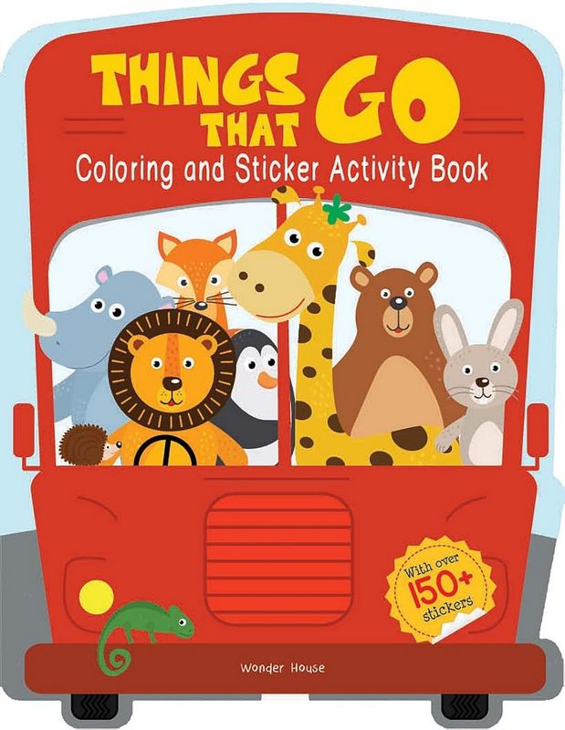 Things That Go - Coloring and Sticker Activity Book